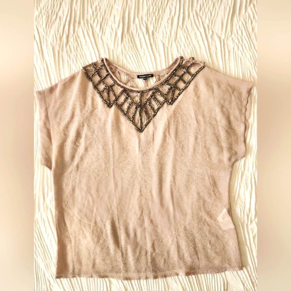 Embellished Beige Top